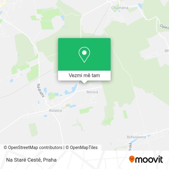 Na Staré Cestě mapa