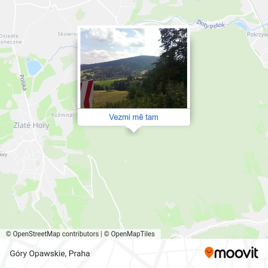 Góry Opawskie mapa