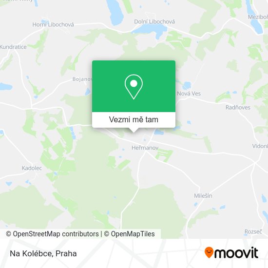 Na Kolébce mapa