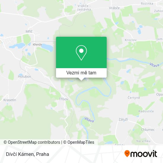 Dívčí Kámen mapa