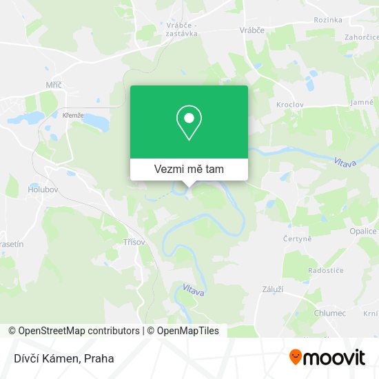 Dívčí Kámen mapa