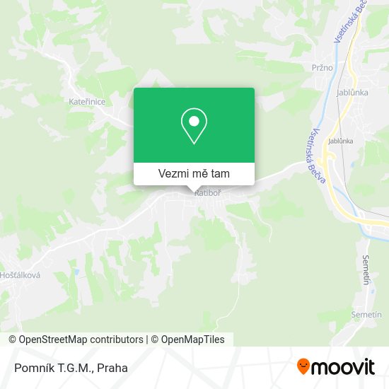 Pomník T.G.M. mapa