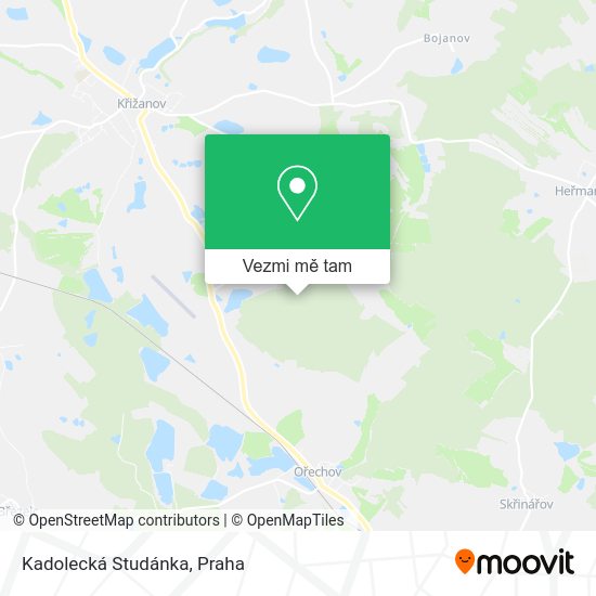 Kadolecká Studánka mapa