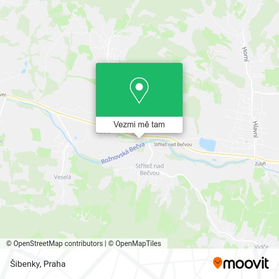 Šibenky mapa