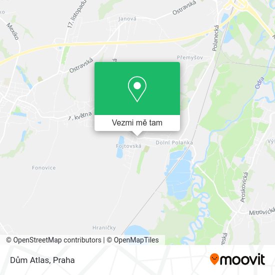 Dům Atlas mapa
