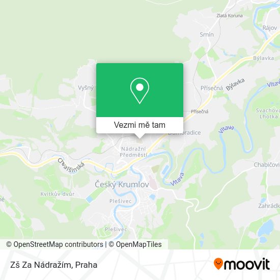 Zš Za Nádražím mapa