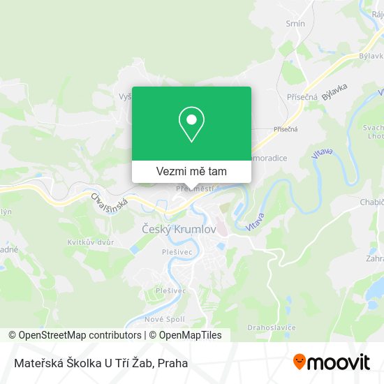Mateřská Školka U Tří Žab mapa