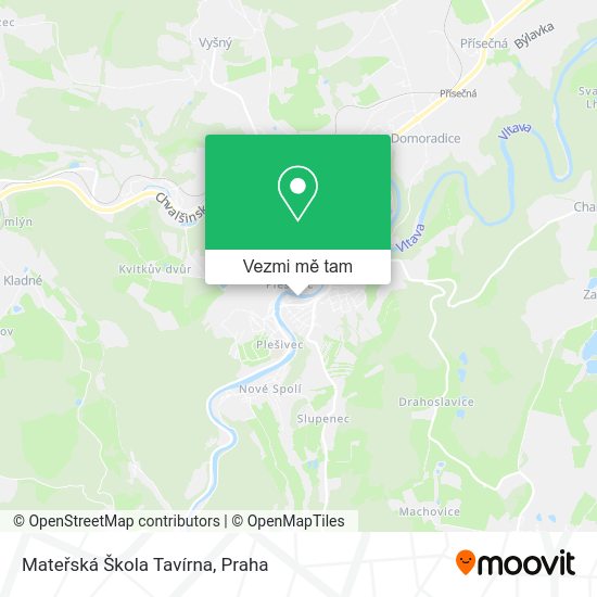 Mateřská Škola Tavírna mapa