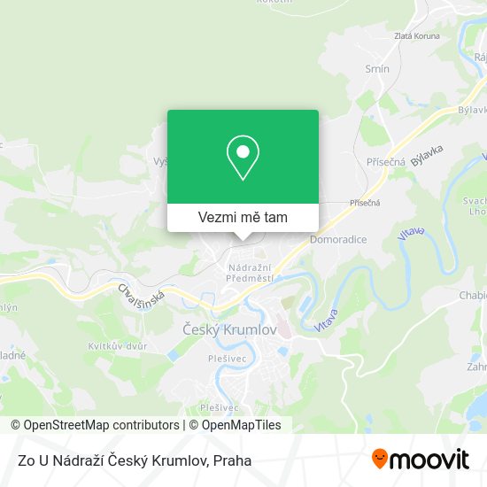 Zo U Nádraží Český Krumlov mapa