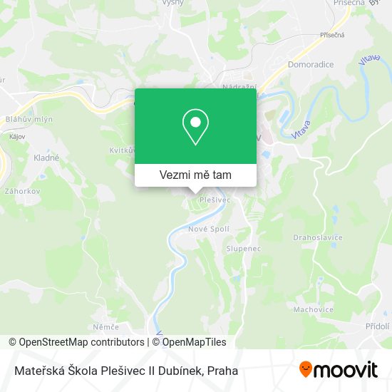 Mateřská Škola Plešivec II Dubínek mapa