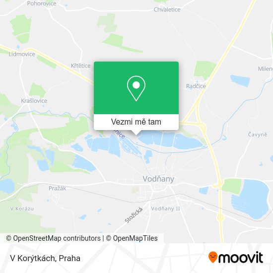 V Korýtkách mapa