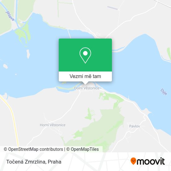 Točená Zmrzlina mapa