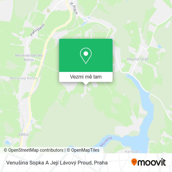 Venušina Sopka A Její Lávový Proud mapa