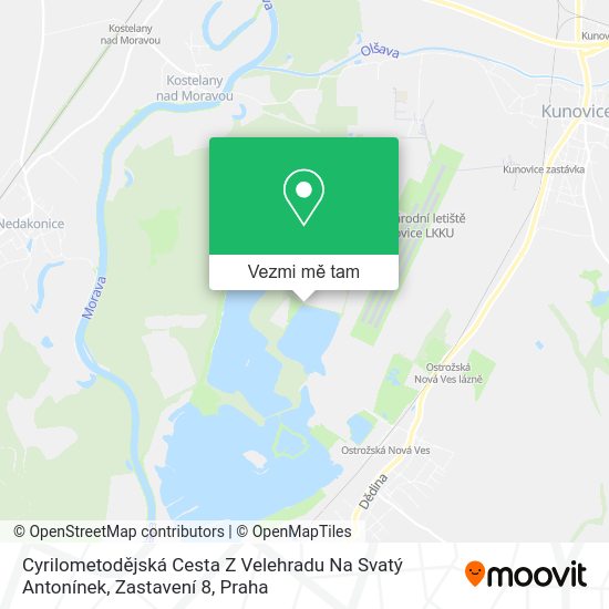 Cyrilometodějská Cesta Z Velehradu Na Svatý Antonínek, Zastavení 8 mapa