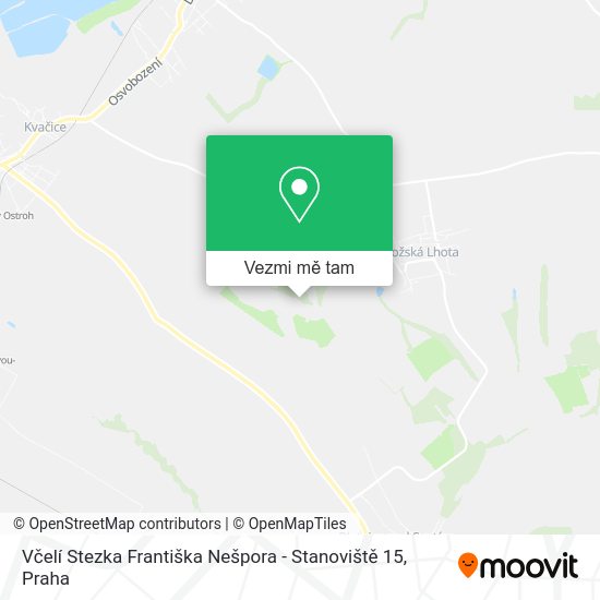 Včelí Stezka Františka Nešpora - Stanoviště 15 mapa