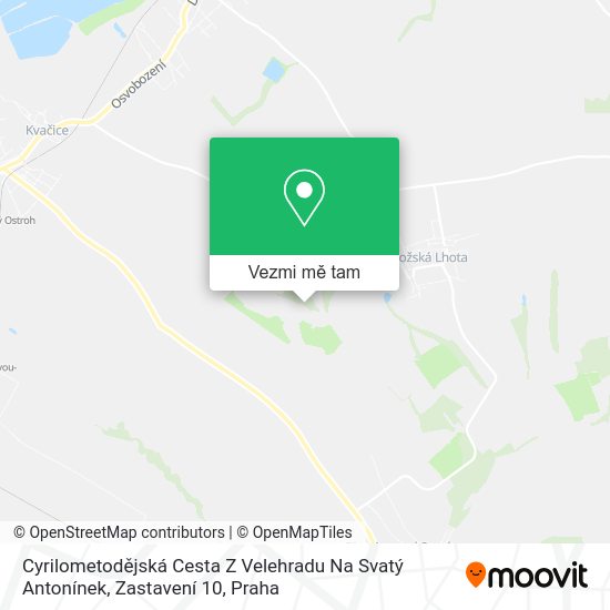 Cyrilometodějská Cesta Z Velehradu Na Svatý Antonínek, Zastavení 10 mapa