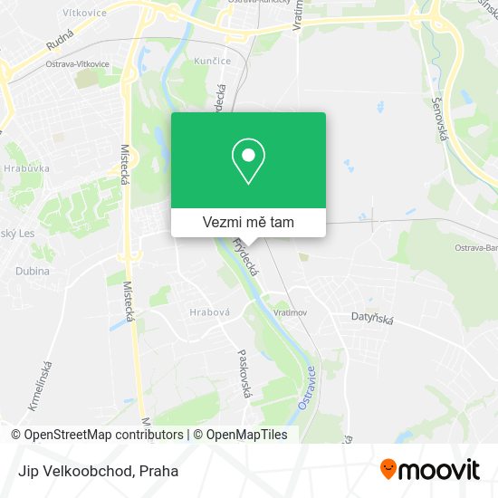 Jip Velkoobchod mapa