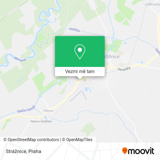 Strážnice mapa