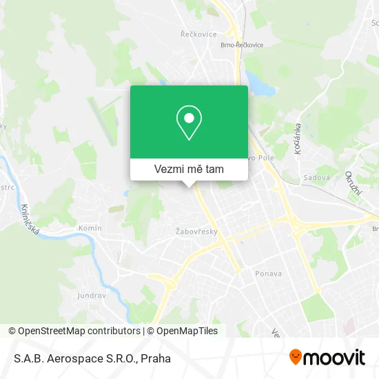 S.A.B. Aerospace S.R.O. mapa