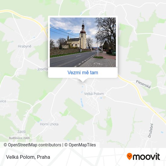 Velká Polom mapa