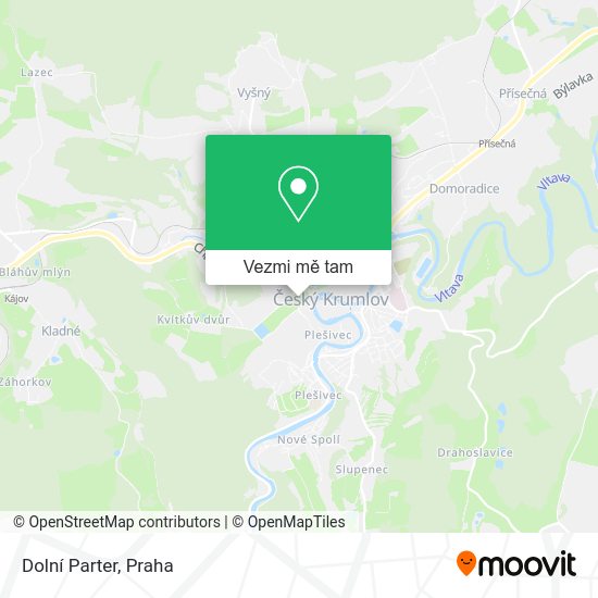 Dolní Parter mapa
