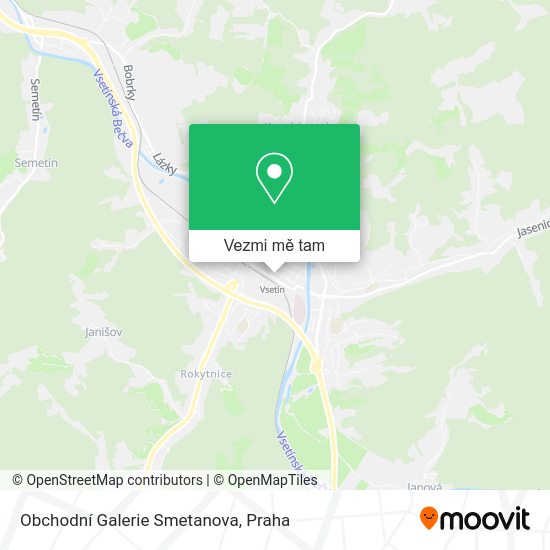Obchodní Galerie Smetanova mapa