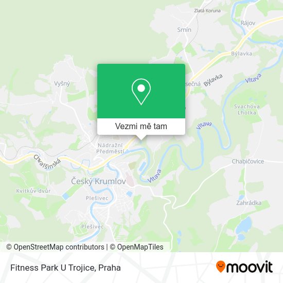 Fitness Park U Trojice mapa