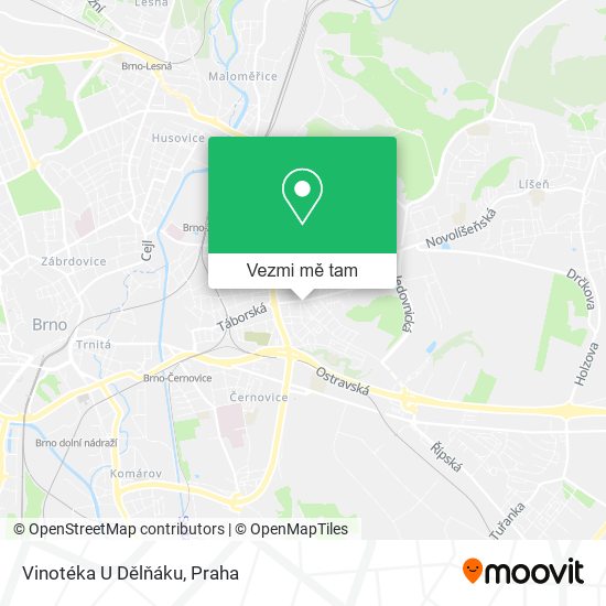 Vinotéka U Dělňáku mapa