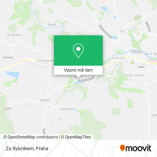 Za Rybníkem mapa