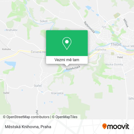 Městská Knihovna mapa