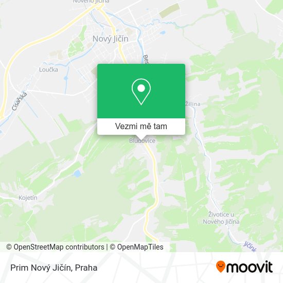 Prim Nový Jičín mapa