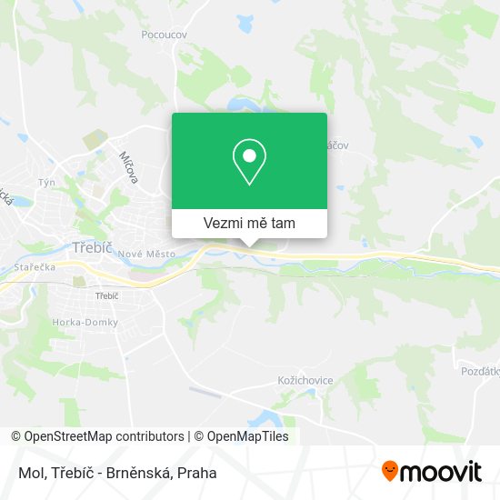 Mol, Třebíč - Brněnská mapa