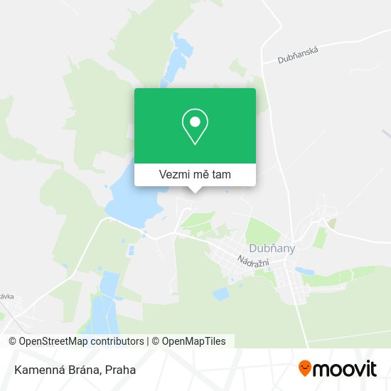 Kamenná Brána mapa