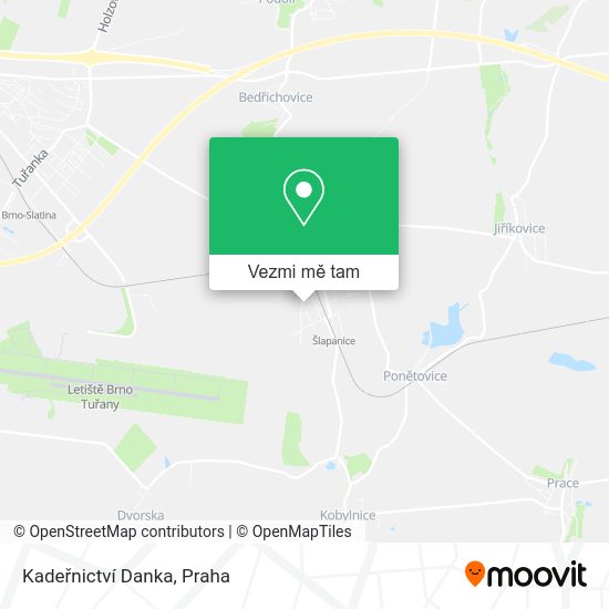 Kadeřnictví Danka mapa