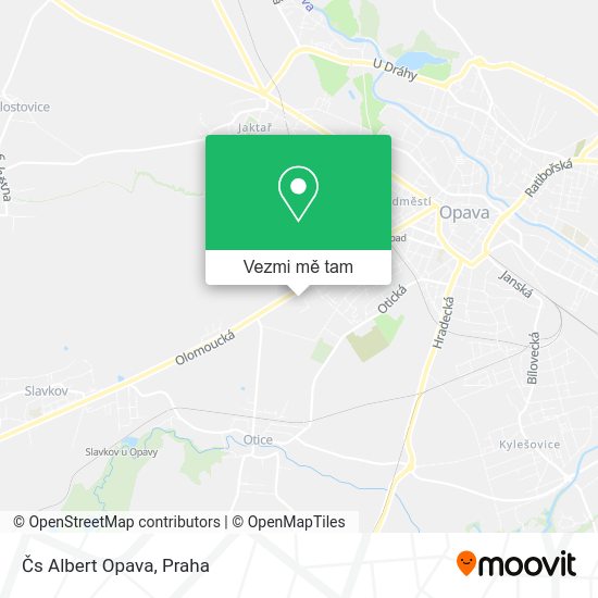 Čs Albert Opava mapa