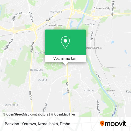 Benzina - Ostrava, Krmelínská mapa