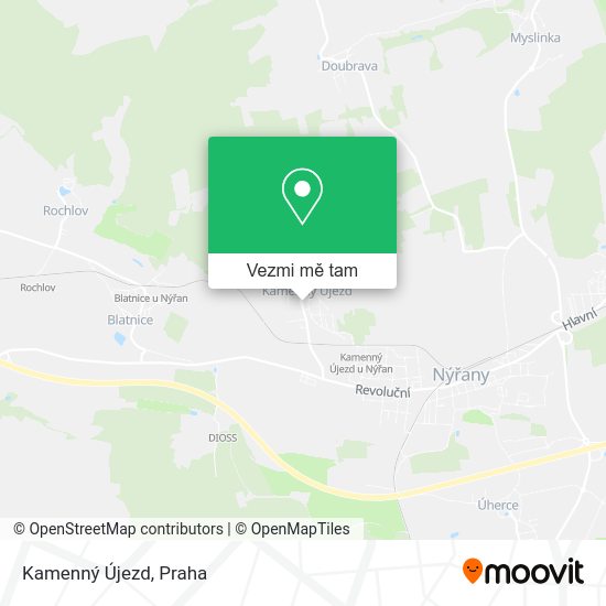 Kamenný Újezd mapa