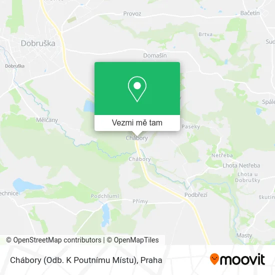 Chábory (Odb. K Poutnímu Místu) mapa