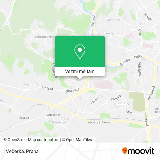Večerka mapa