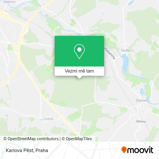 Karlova Pěst mapa