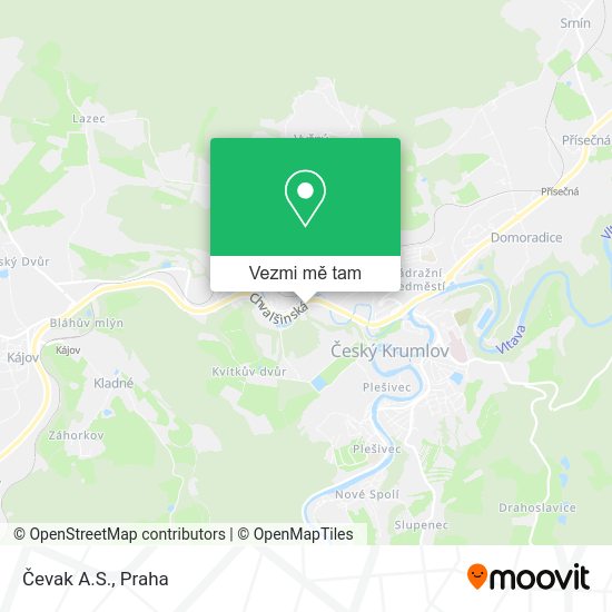 Čevak A.S. mapa
