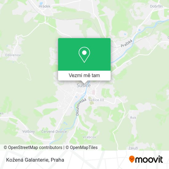 Kožená Galanterie mapa