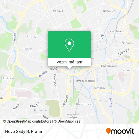 Nové Sady B mapa