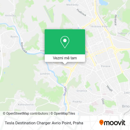 Tesla Destination Charger Avrio Point mapa