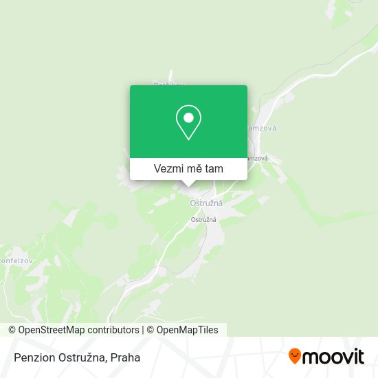 Penzion Ostružna mapa
