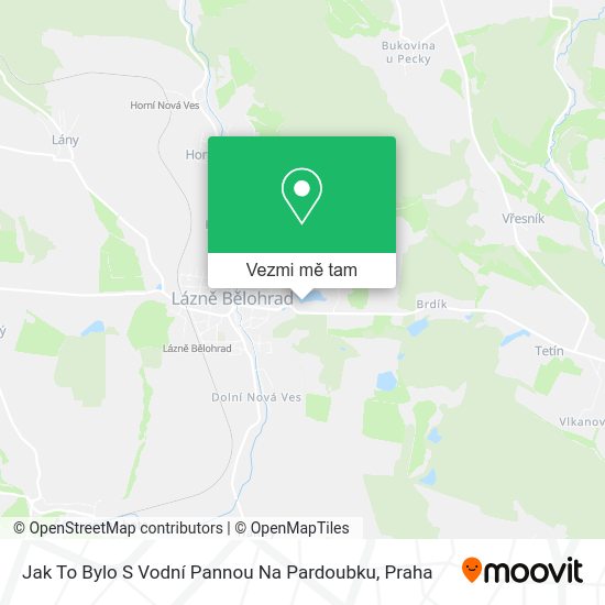 Jak To Bylo S Vodní Pannou Na Pardoubku mapa