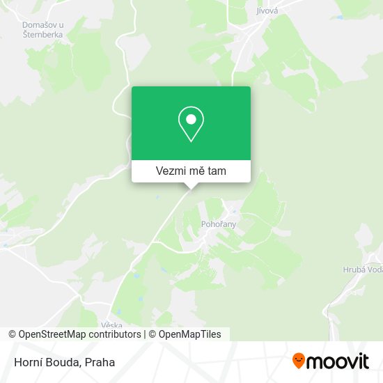 Horní Bouda mapa