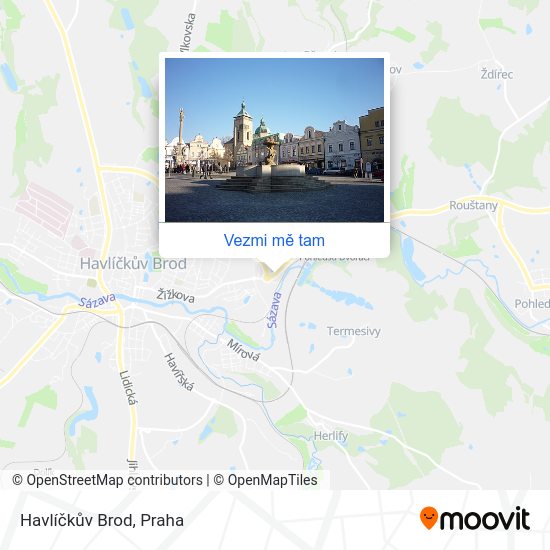 Havlíčkův Brod mapa