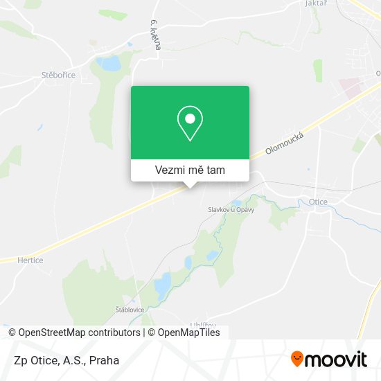 Zp Otice, A.S. mapa