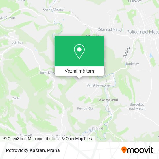 Petrovický Kaštan mapa